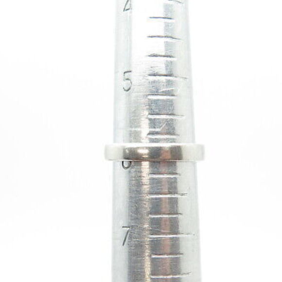 925 Sterling Silver Vintage Uncas Square-Cut White C Z Engagement Ring Size 6 - Picture 8 of 8